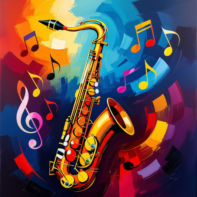 Saxophone Art - Made With AI gallery