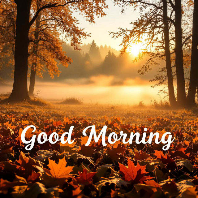 Autumn Good Morning Images - Made With AI gallery