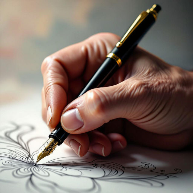 Drawing On Hand With Pen Art gallery