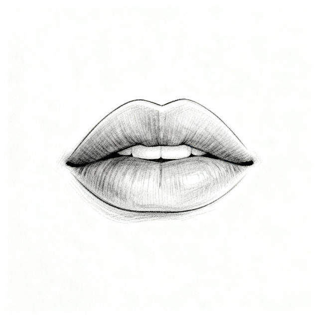 Lips Easy Drawing gallery