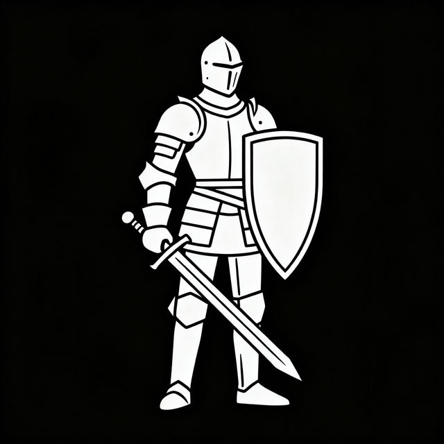 Easy Knight Drawing gallery