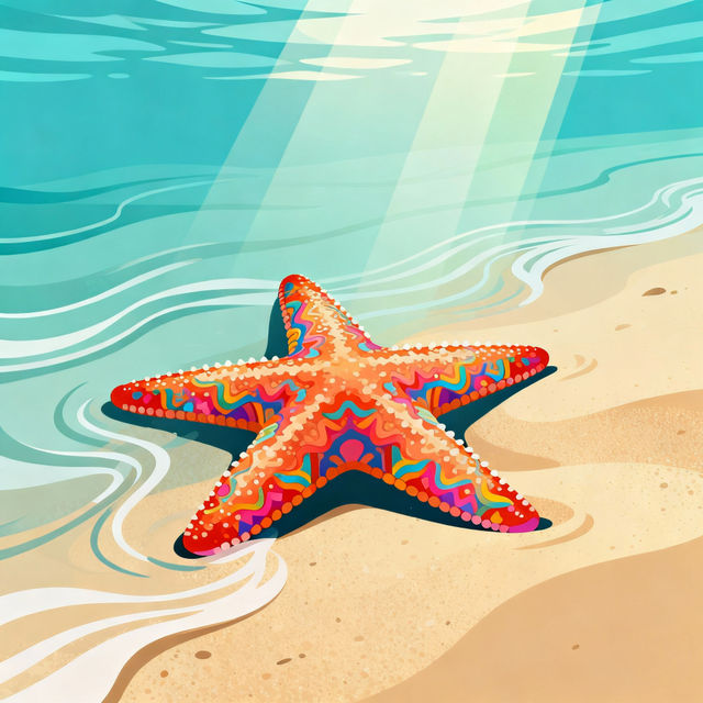 Starfish Drawings - AI Generated Art gallery