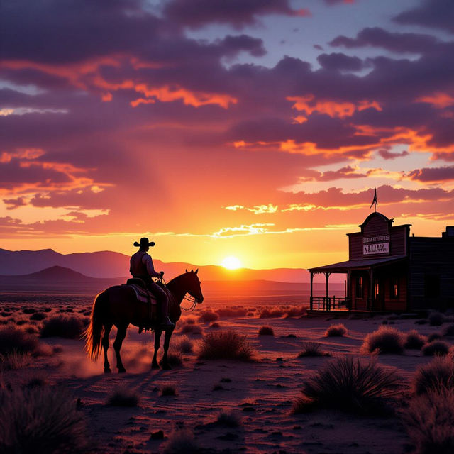 Western Cowboy Wallpaper - AI Generated gallery