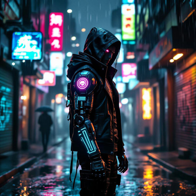 Cyberpunk Character Art - Created With AI gallery