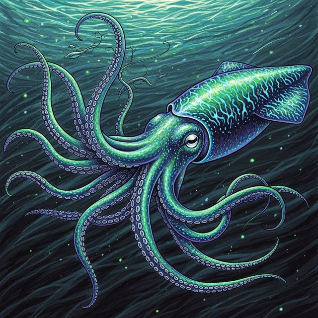 Explore Stunning Squid Drawings gallery