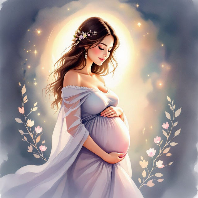 Pregnant Drawings - AI Generated Art gallery