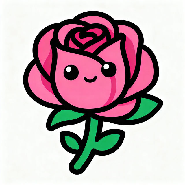 Rose Drawing For Kids gallery