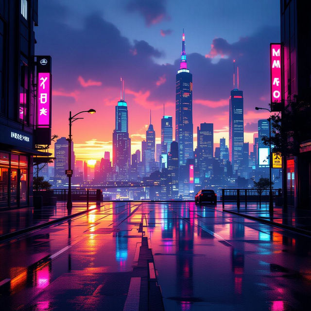 City Skyline Wallpapers - AI Generated gallery