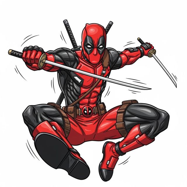 Explore AI-Generated Deadpool Drawings gallery