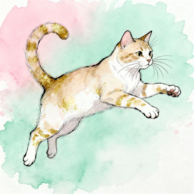 Easy Cat Sketch - AI Generated gallery