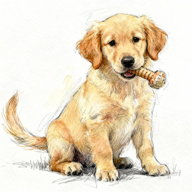 Picture Of A Dog Drawing gallery