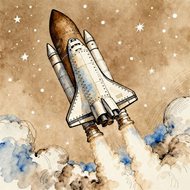 Rocket Sketches - AI Generated gallery