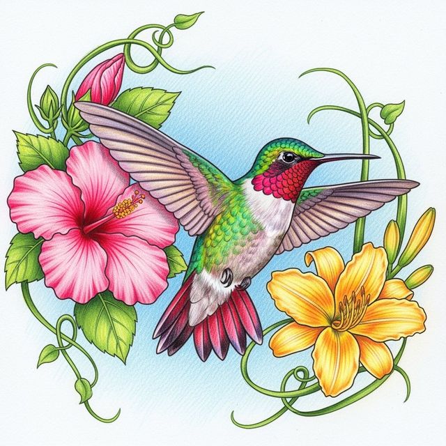 Stunning Bird Drawings Created With AI gallery