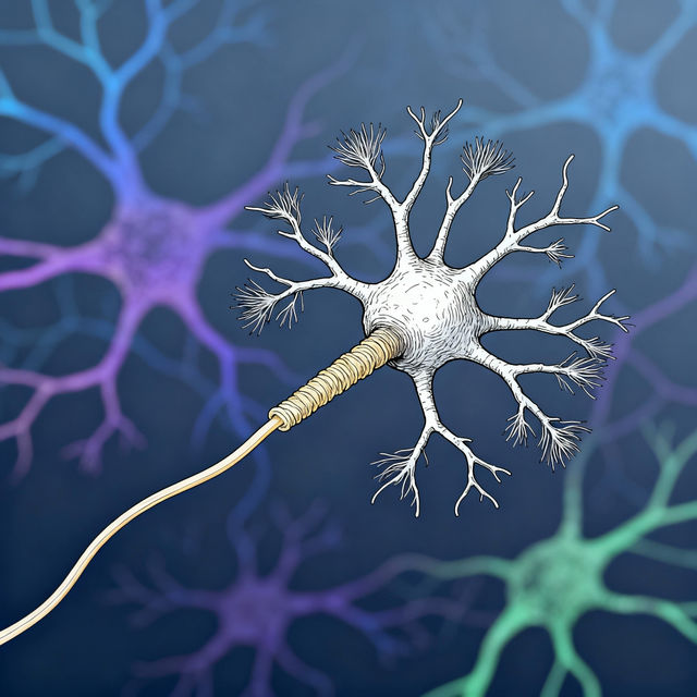 Nervous Tissue Drawings - AI Generated gallery