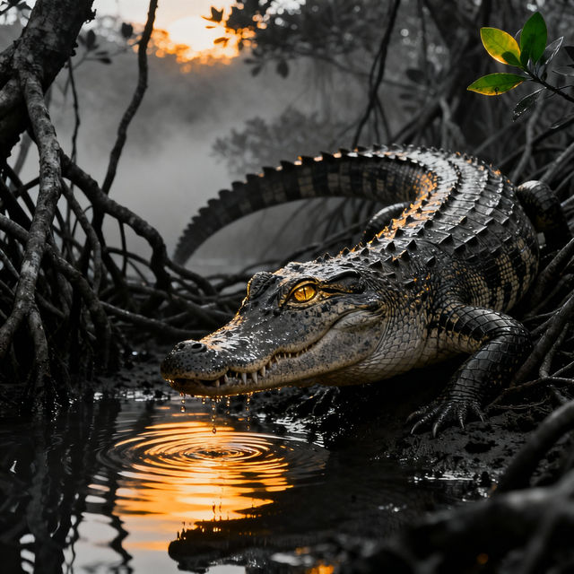 Crocodile Drawings - Made With AI gallery