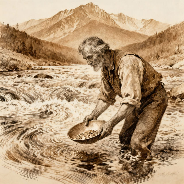 Gold Rush Drawings - AI Generated gallery