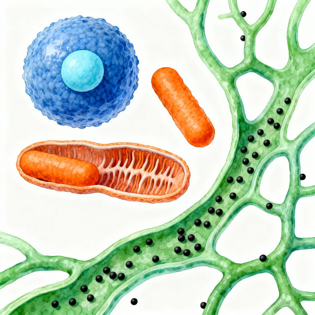 Eukaryotic Cell Drawings - Made With AI gallery