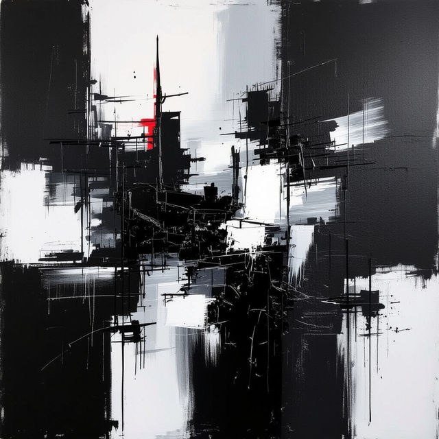 Explore Black And White Abstract Art gallery