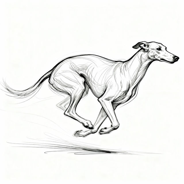 Greyhound Drawings - Made With AI gallery
