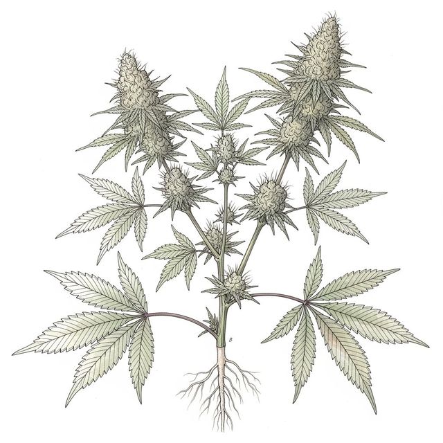 Explore AI-Generated Weed Plant Drawings gallery