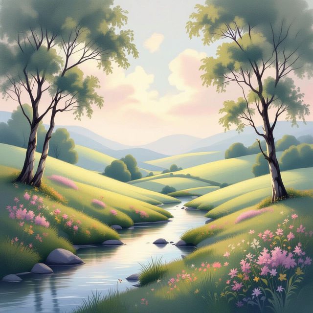 Explore Beautiful Pastel Art Created with AI gallery