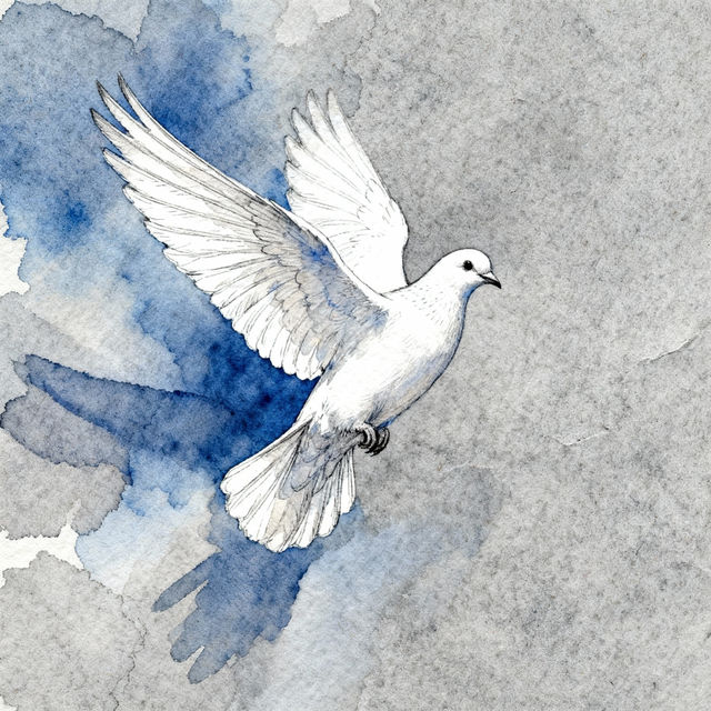 White Dove Drawings - AI Generated Art gallery