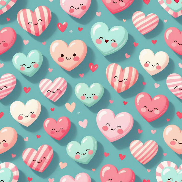 Cute Heart Wallpapers - Made With AI gallery