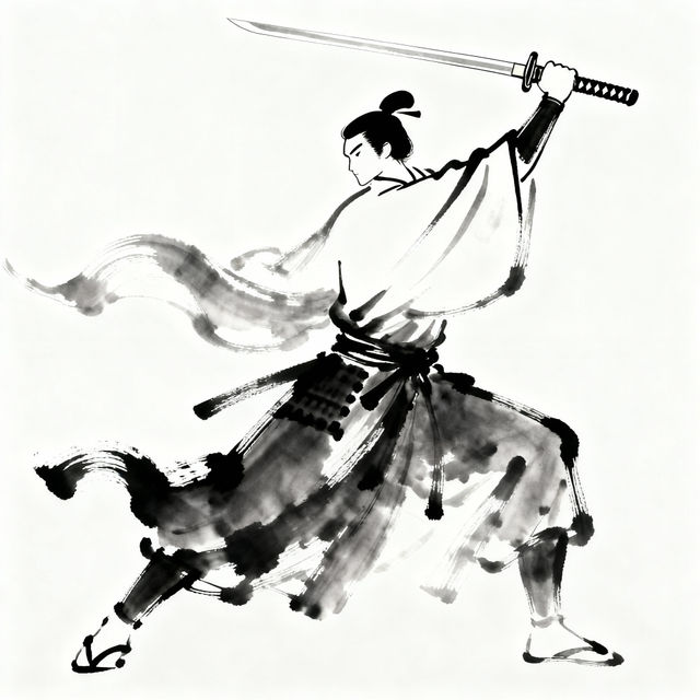 Easy Samurai Drawing gallery