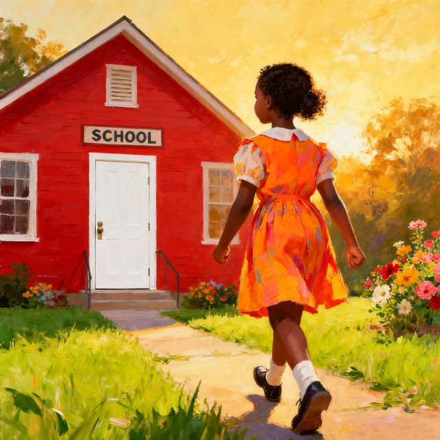 Ruby Bridges Drawing - AI Generated Art gallery