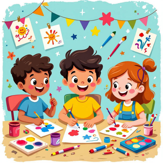 Simple Art Projects For Kids - Made With AI gallery