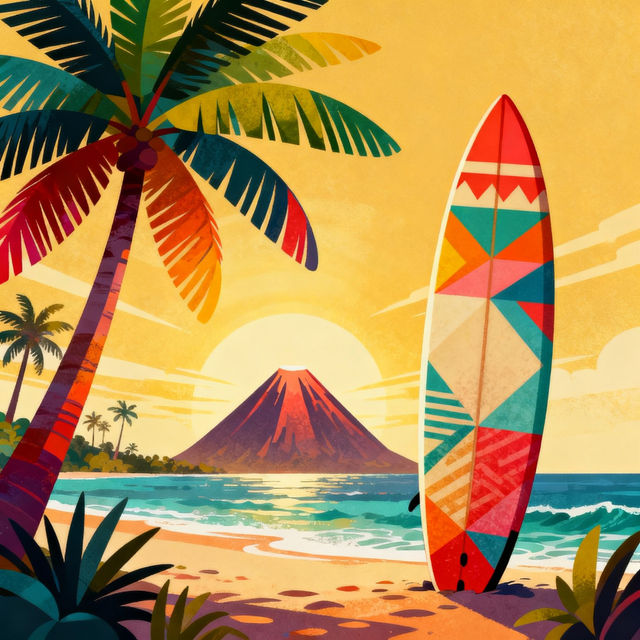 Hawaiian Drawings - AI Generated gallery