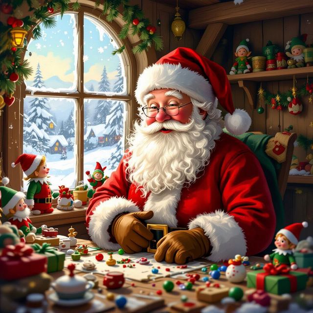 Santa Canvas Wall Art gallery