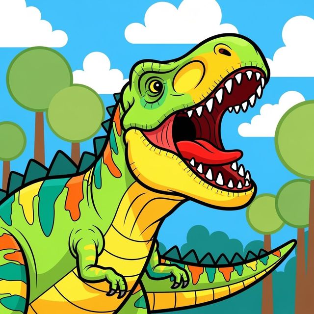 Explore Dino Drawings Created with AI gallery