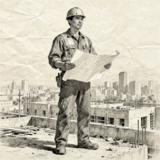 Construction Worker Drawings gallery