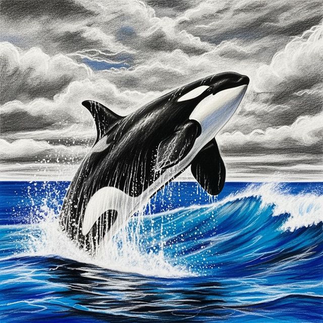 Explore AI-Generated Orca Drawings gallery