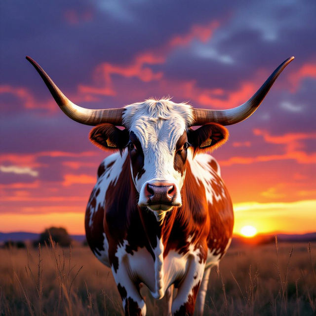 Longhorn Wall Art - AI Generated gallery