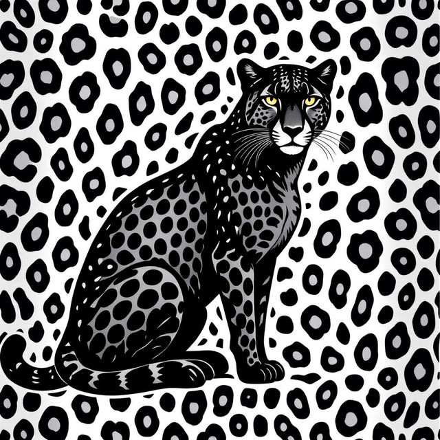 Black Cheetah Print Wallpaper gallery