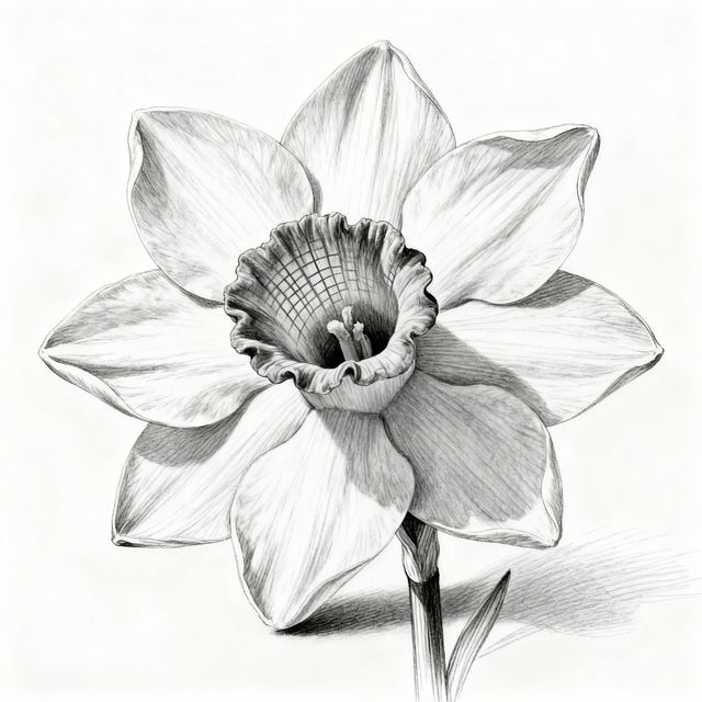 Drawing Daffodil Drawings gallery