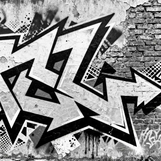 Black And White Graffiti Art gallery
