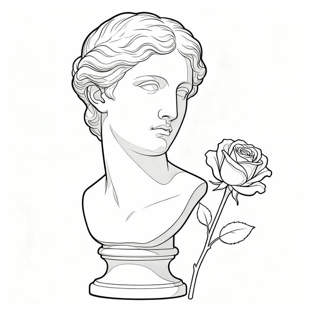 Statue Drawing Easy gallery