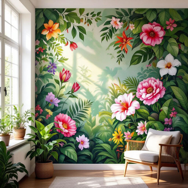 Floral Mural Wallpaper gallery