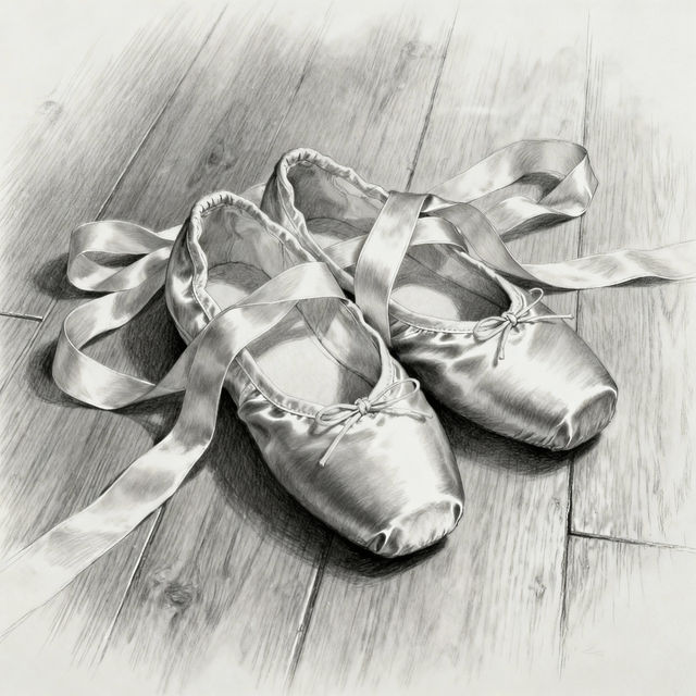 Ballet Shoes Drawings gallery