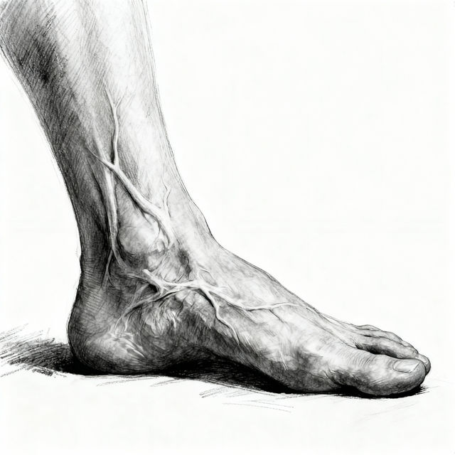 Drawing Of A Foot gallery