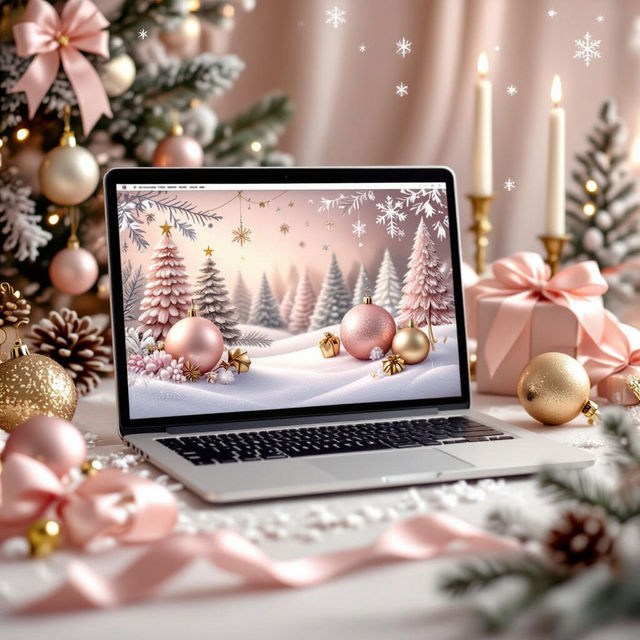 Coquette Christmas Wallpaper for Laptop gallery