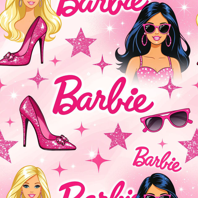 Pink Barbie Wallpaper - AI Generated gallery