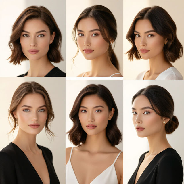 Hairstyles for Oval Face Women Images gallery