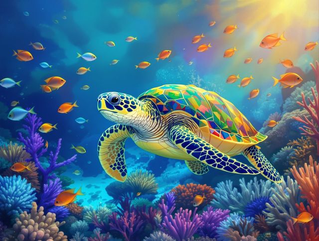 Sea Turtle Drawing gallery