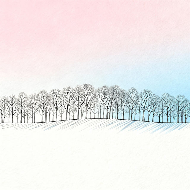 Tree Line Drawings - Made With AI gallery