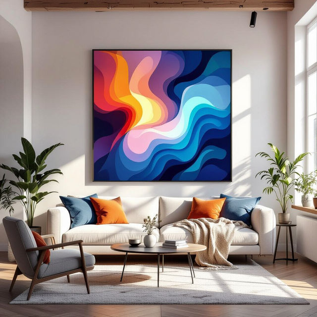 Living Room Pictures for Walls - AI Generated gallery