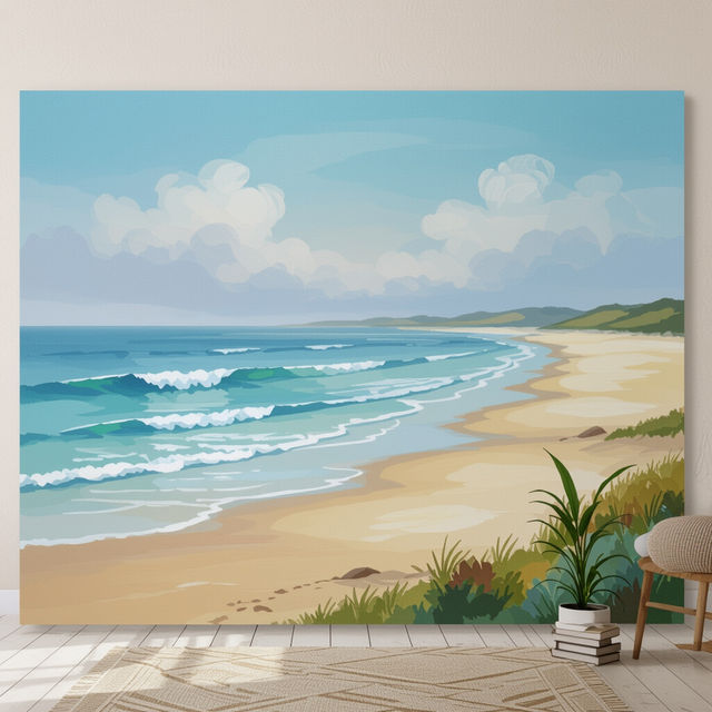 Extra Large Coastal Wall Art - Made With AI gallery